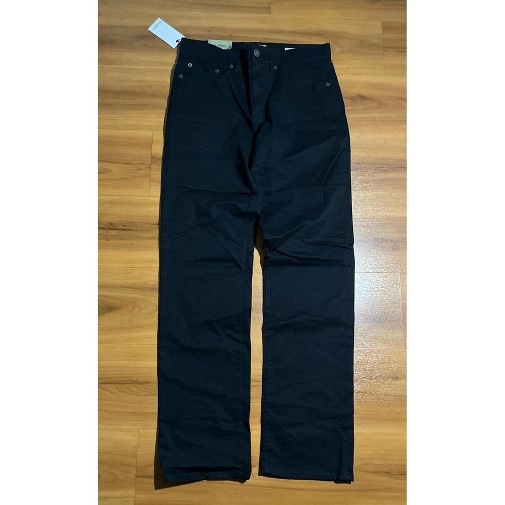 Mens NWT Goodfellow & Co Straight Fit 5 Pocket Stretch Minimalist Black Jeans